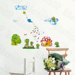 Mushroom House - Wall Decals Stickers Appliques Home Decor