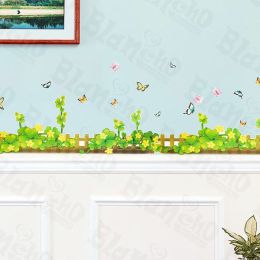 Spring Fence - X-Large Wall Decals Stickers Appliques Home Decor