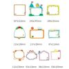 10 Pcs Cute Paper Picture Frame Stickers Baby Growth Record Album Sticker for DIY Journal Scrapbooking Supplies
