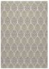 Foliage White; Neutral Indoor / Outdoor Polypropylene Area Rug 8x10
