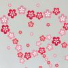 Pink Blossoming Flowers - Large Wall Decals Stickers Appliques Home Decor